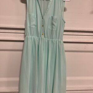 H&M Light Green Sleeveless Dress